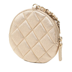 シャネル カメリア マトラッセ コインケース 小銭入れ ゴールド ラムスキン レディース CHANEL 【中古】