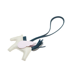 エルメス ロデオチャーム ペガサスMM バッグチャーム ベージュ ピンク グリーン スイフト アニョーミロ レディース HERMES 【中古】