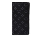 ルイ ヴィトン モノグラム エクリプス ポルトフォイユ ブラザ 長財布 M61697 ブラック PVC レザー メンズ LOUIS VUITTON 中古