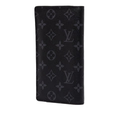 ルイ ヴィトン モノグラム エクリプス ポルトフォイユ ブラザ 長財布 M61697 ブラック PVC レザー メンズ LOUIS VUITTON 中古