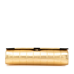 シャネル チョコバー ココマーク チェーン ショルダーバッグ ゴールド ラムスキン レディース CHANEL 【中古】