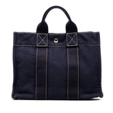 エルメス フールトゥ PM ハンドバッグ ネイビー キャンバス レディース HERMES 【中古】