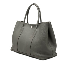エルメス ガーデンパーティPM トートバッグ ハンドバッグ グレー系 ネゴンダ レディース HERMES 【中古】