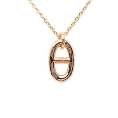 エルメス シェーヌダンクル ファランドールPM ペンダント ネックレス K18PG ピンクゴールド 750 レディース HERMES 【中古】