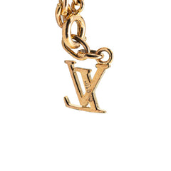 ルイ ヴィトン コリエ ギャンブル LVモチーフ ネックレス M65096 ゴールド パープル メッキ レディース LOUIS VUITTON 【中古】