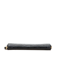 ルイ ヴィトン モノグラム アンプラント ジッピーウォレット ラウンドファスナー 長財布 M61864 ノワール レザー レディース LOUIS VUITTON 【中古】