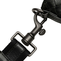ボッテガヴェネタ イントレチャート ショルダーバッグ ブラック レザー レディース BOTTEGAVENETA 【中古】