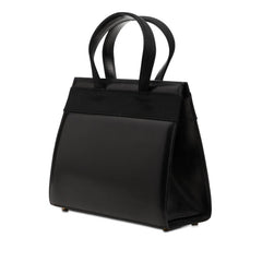 サルヴァトーレフェラガモ ヴァラリボン ハンドバッグ ショルダーバッグ 2WAY BA214178 ブラック レザー レディース Salvatore Ferragamo 【中古】