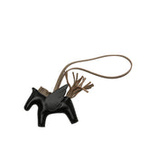 エルメス ロデオ チャーム ペガサスPM バッグチャーム ブラック エトゥープ アニョーミロ レディース HERMES 【中古】