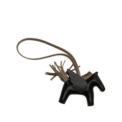 エルメス ロデオ チャーム ペガサスPM バッグチャーム ブラック エトゥープ アニョーミロ レディース HERMES 【中古】