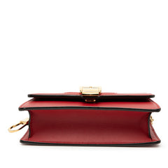 グッチ シルヴィ ミニ チェーンショルダーバッグ 494646 レッド マルチカラー レザー レディース GUCCI 【中古】