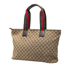 グッチ GGキャンバス マザーズバッグ トートバッグ 155524 ベージュ マルチカラー キャンバス レザー レディース GUCCI 【中古】