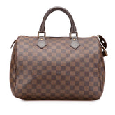 ルイ ヴィトン ダミエ スピーディ30 ハンドバッグ ミニボストンバッグ N41531 エベヌ ブラウン PVC レザー レディース LOUIS VUITTON 【中古】