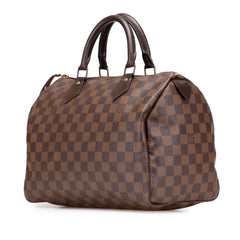 ルイ ヴィトン ダミエ スピーディ30 ハンドバッグ ミニボストンバッグ N41531 エベヌ ブラウン PVC レザー レディース LOUIS VUITTON 【中古】