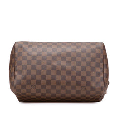 ルイ ヴィトン ダミエ スピーディ30 ハンドバッグ ミニボストンバッグ N41531 エベヌ ブラウン PVC レザー レディース LOUIS VUITTON 【中古】