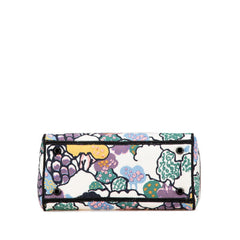 ディオール Lady D-Lite ミディアム ハンドバッグ ショルダーバッグ 2WAY ホワイト マルチカラー キャンバス レディース Dior 【中古】