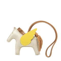 エルメス ロデオPM ペガサス チャーム バッグチャーム ベージュ ブラウン イエロー アニョーミロ レディース HERMES 【中古】