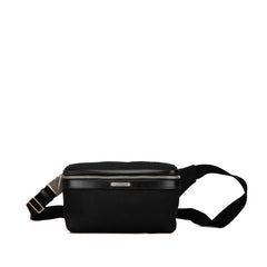 サンローラン シティ ウエストバッグ ボディバッグ 505973 ブラック キャンバス レザー メンズ SAINT LAURENT 【中古】