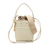 クロエ ROY ロイ ロゴ ハンドバッグ ショルダーバッグ 2WAY ホワイト系 ベージュ レザー レディース Chloe 中古