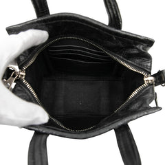 バレンシアガ バザール ショッパー XXS ハンドバッグ ショルダーバッグ 2WAY 513988 ブラック レザー レディース BALENCIAGA 【中古】