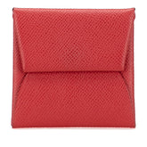 エルメス バスティア コインケース 小銭入れ ルージュカザック ヴォーエプソン レディース HERMES 【中古】