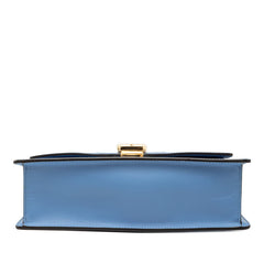 グッチ シルヴィ シェリーライン ショルダーバッグ 421882 ブルー レザー レディース GUCCI 【中古】
