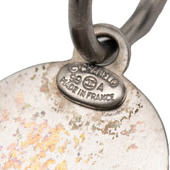 シャネル ココマーク ヴィンテージ フープ スタッド ピアス 99A刻印 シルバー ゴールド メタル レディース CHANEL 【中古】
