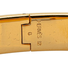 エルメス クリックH PM ブレスレット ゴールド オレンジ メッキ レディース HERMES 【中古】
