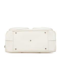 ディオール ハンドバッグ ミニボストンバッグ アイボリー ブラウン レザー レディース Dior 【中古】