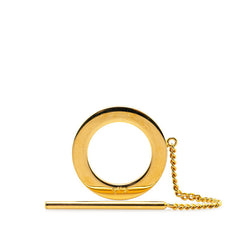 セリーヌ サークルロゴ スカーフリング ゴールド メッキ レディース CELINE 【中古】