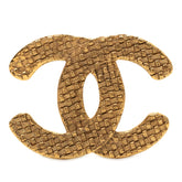 シャネル ココマーク 編み込み ブローチ ゴールド メッキ レディース CHANEL 【中古】