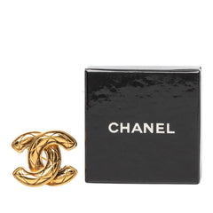 シャネル マトラッセ ココマーク ブローチ ゴールド メッキ レディース CHANEL 【中古】