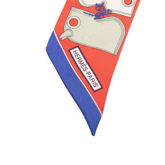 エルメス ツイリー Camails カマイユ スカーフ レッド グリーン マルチカラー シルク レディース HERMES 【中古】