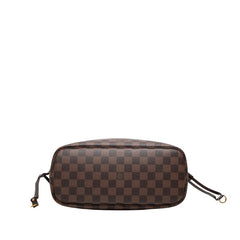 ルイ ヴィトン ダミエ ネヴァーフルPM トートバッグ ショルダー N51109 ブラウン PVC レザー レディース LOUIS VUITTON 中古