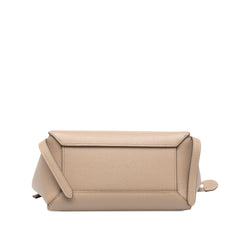 セリーヌ ベルトバッグ ナノ ハンドバッグ 2WAY ショルダーバッグ ベージュ レザー レディース CELINE 中古