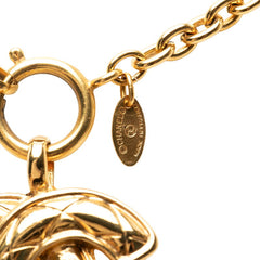シャネル ココマーク チェーン ペンダント ネックレス ゴールド メッキ レディース CHANEL 【中古】