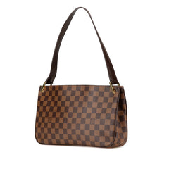 ルイ ヴィトン ダミエ オーバーニュ ショルダーバッグ N51129 ブラウン PVC レザー レディース LOUIS VUITTON 中古