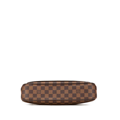 ルイ ヴィトン ダミエ オーバーニュ ショルダーバッグ N51129 ブラウン PVC レザー レディース LOUIS VUITTON 中古