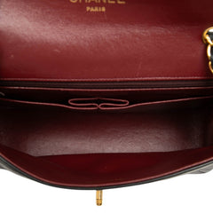 シャネル ココマーク マトラッセ チェーン ショルダーバッグ ブラック ゴールド ラムスキン レディース CHANEL 中古