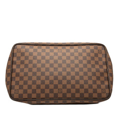 ルイ ヴィトン ダミエ グリニッジPM ハンドバッグ ボストンバッグ N41165 ブラウン PVC レザー レディース LOUIS VUITTON 【中古】