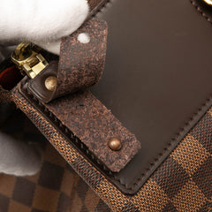 ルイ ヴィトン ダミエ グリニッジPM ハンドバッグ ボストンバッグ N41165 ブラウン PVC レザー レディース LOUIS VUITTON 【中古】