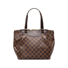 ルイ ヴィトン ダミエ ウェストミンスターPM ハンドバッグ N41102 ブラウン PVC レザー レディース LOUIS VUITTON 中古
