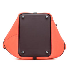 エルメス ピコタンロック カーゴPM ハンドバッグ ローズテキサス ルージュセリエ シルバー金具 ヴォースイフト トワルゴエラン レディース HERMES 【中古】