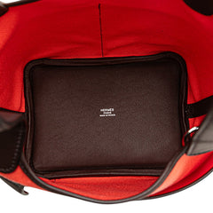 エルメス ピコタンロック カーゴPM ハンドバッグ ローズテキサス ルージュセリエ シルバー金具 ヴォースイフト トワルゴエラン レディース HERMES 【中古】