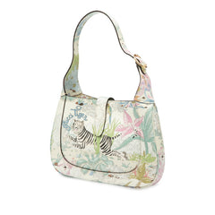 グッチ ジャッキー1961 タイガー モチーフ ハンドバッグ ショルダーバッグ 636709 ホワイト マルチカラー レザー レディース GUCCI 【中古】