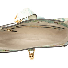 グッチ ジャッキー1961 タイガー モチーフ ハンドバッグ ショルダーバッグ 636709 ホワイト マルチカラー レザー レディース GUCCI 【中古】