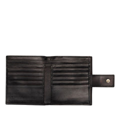 グッチ 二つ折り財布 181896 ブラック レザー レディース GUCCI 【中古】