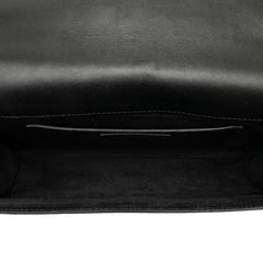サンローラン スタッズ チェーン ショルダーバッグ ブラック レザー レディース SAINT LAURENT 中古