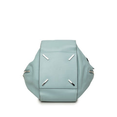 ロエベ アナグラム ハンモック ミディアム ハンドバッグ ショルダーバッグ 2WAY ブルー レザー レディース LOEWE 【中古】