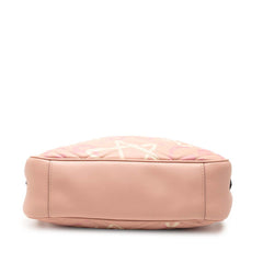グッチ GGマーモント ゴースト チェーン ショルダーバッグ 443499 ピンク レザー レディース GUCCI 【中古】